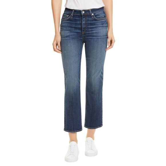 RAG & BONE Nina High Rise Ankle Straight Leg Jeans 31 - Picture 1 of 10